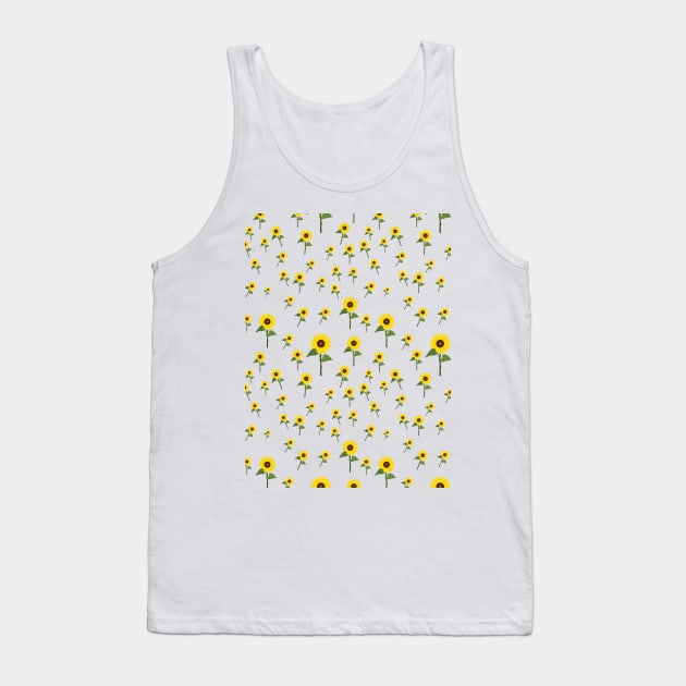 Sunflower flower pattern Tank Top by GiCapgraphics